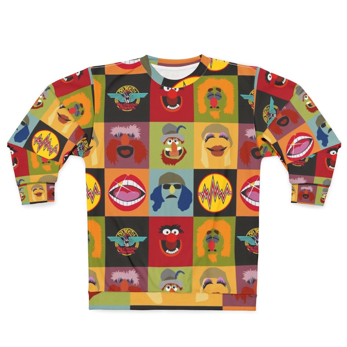 Muppets Electric Mayhem Ft Lips Cartoon Sweatshirt