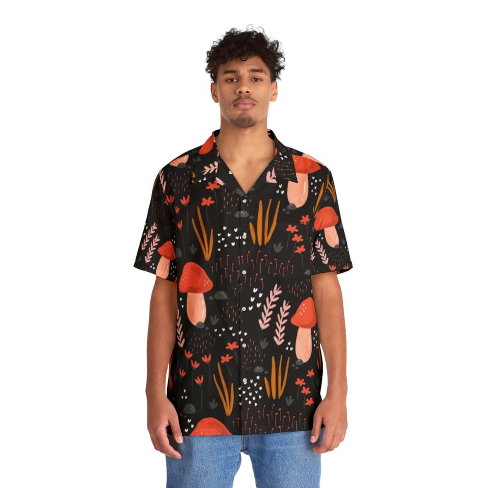 Fairy Garden Hawaiian Shirt with Magical Floral Pattern - People Front