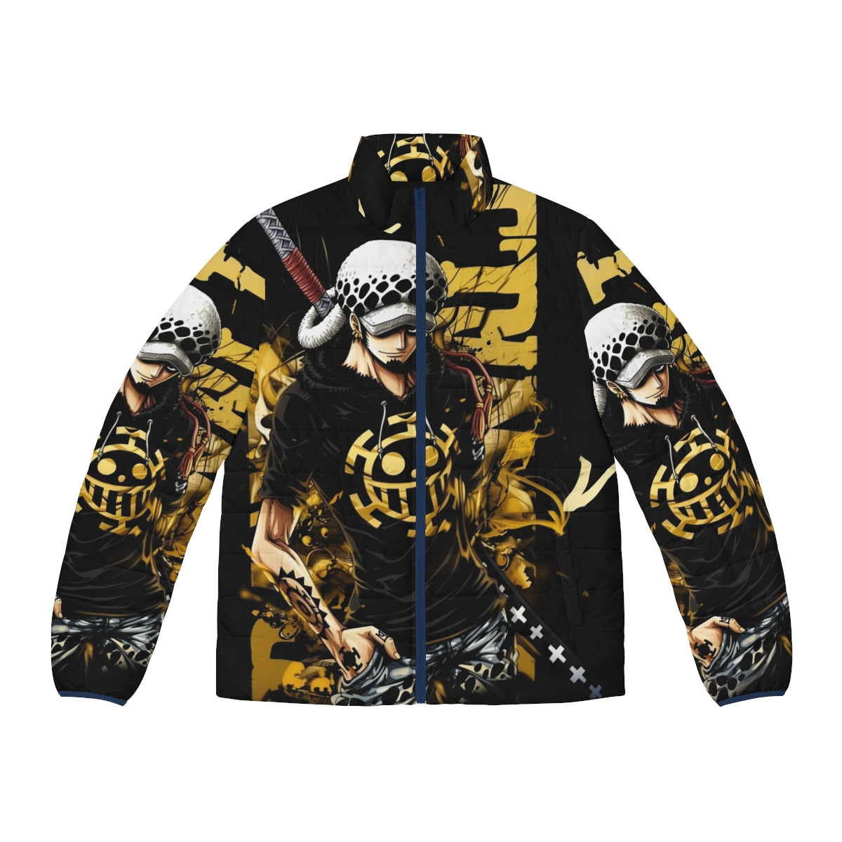 Trafalgar Law Puffer Jacket, One Piece Anime Merchandise