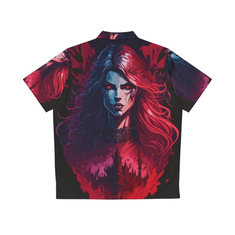 Castlevania Queen Carmilla Hawaiian Shirt - Back