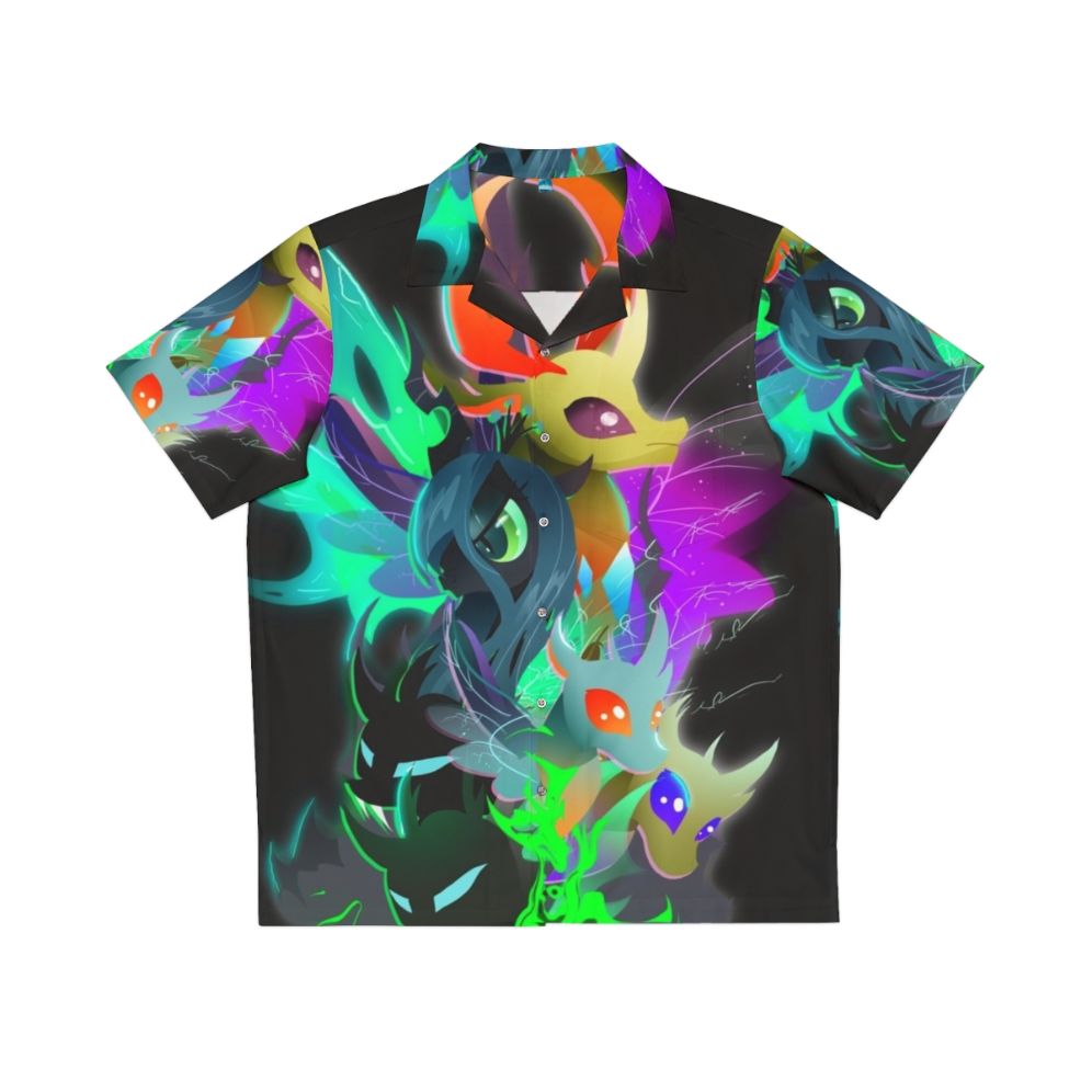 Changeling Queen and King Hawaiian Shirt with My Little Pony Inspired Design