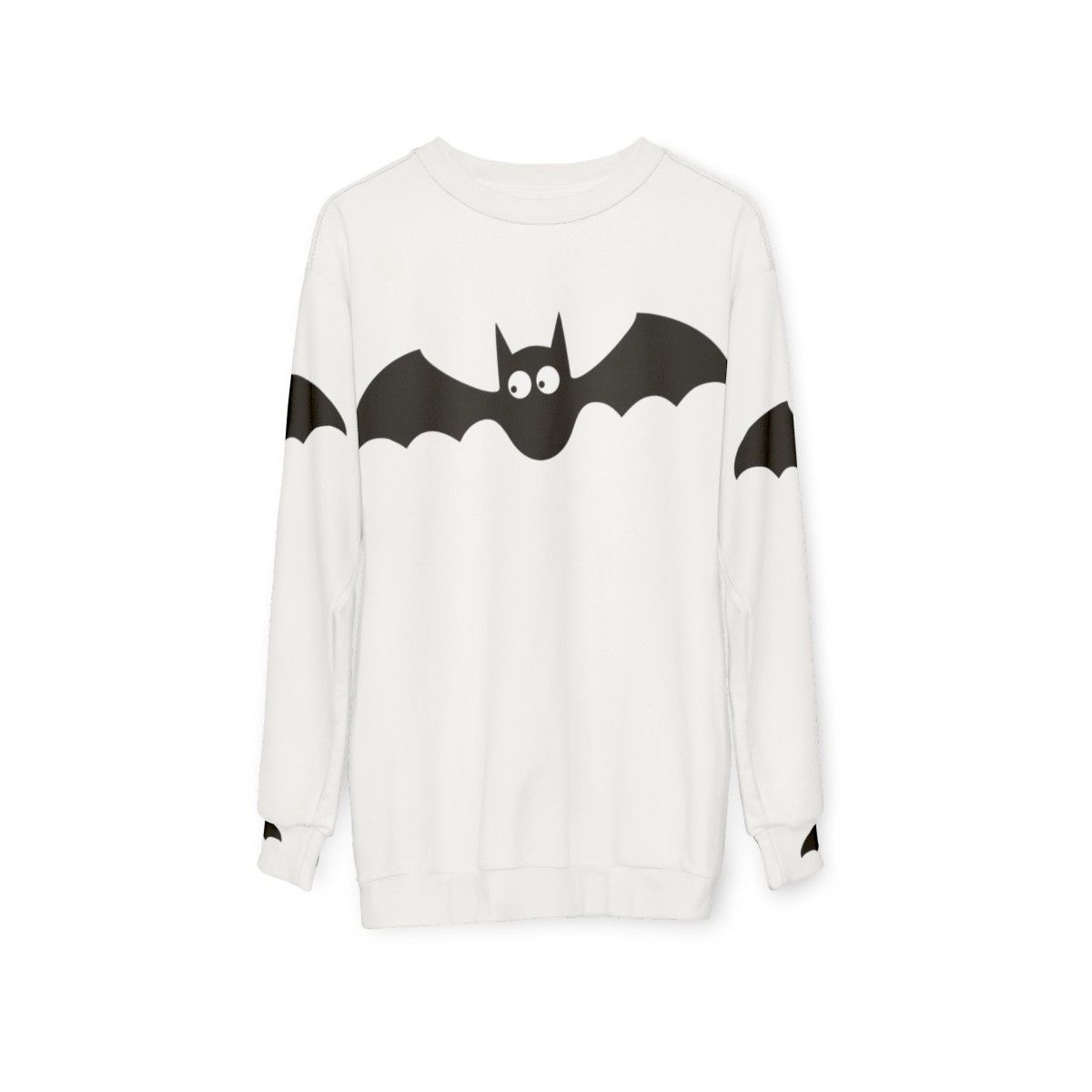 Bats Sweatshirt with Cute and Funny Animal Design - hanging