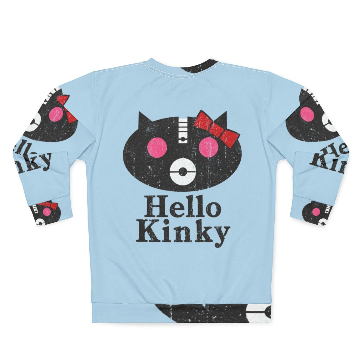 Hello Kinky Sweatshirt with music, parody, punk, and alternative band design - Back