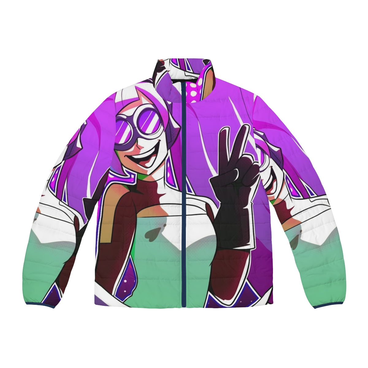 Entrapta Puffer Jacket 2 - Cozy women's winter jacket with anime-inspired design