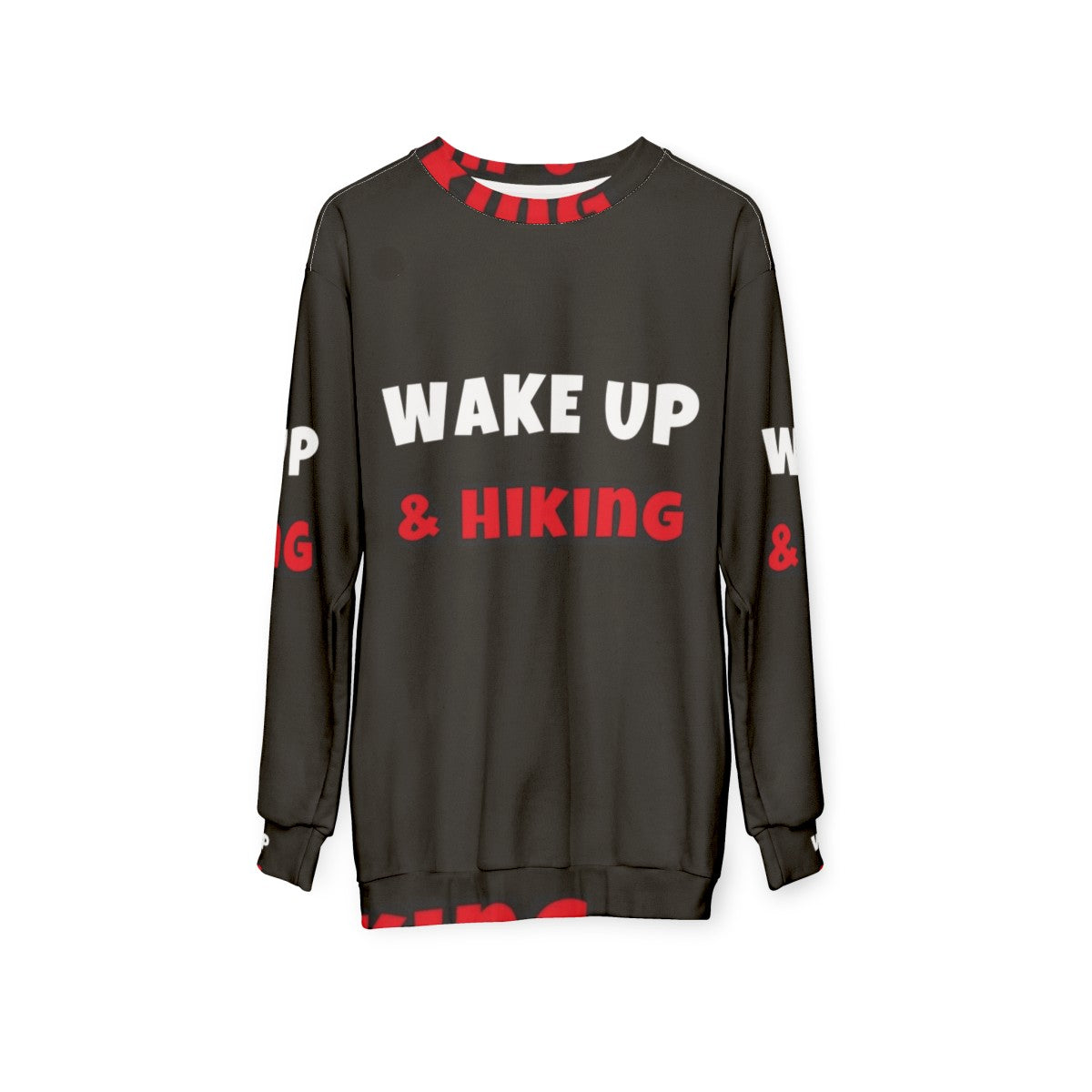 Hiking and outdoor activities sweatshirt - hanging