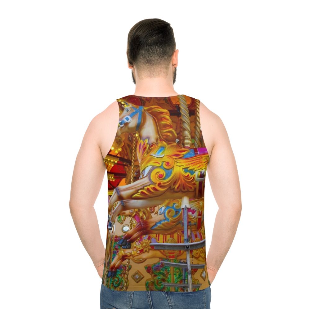 Weymouth Carousel of Life Unisex Tank Top - men back