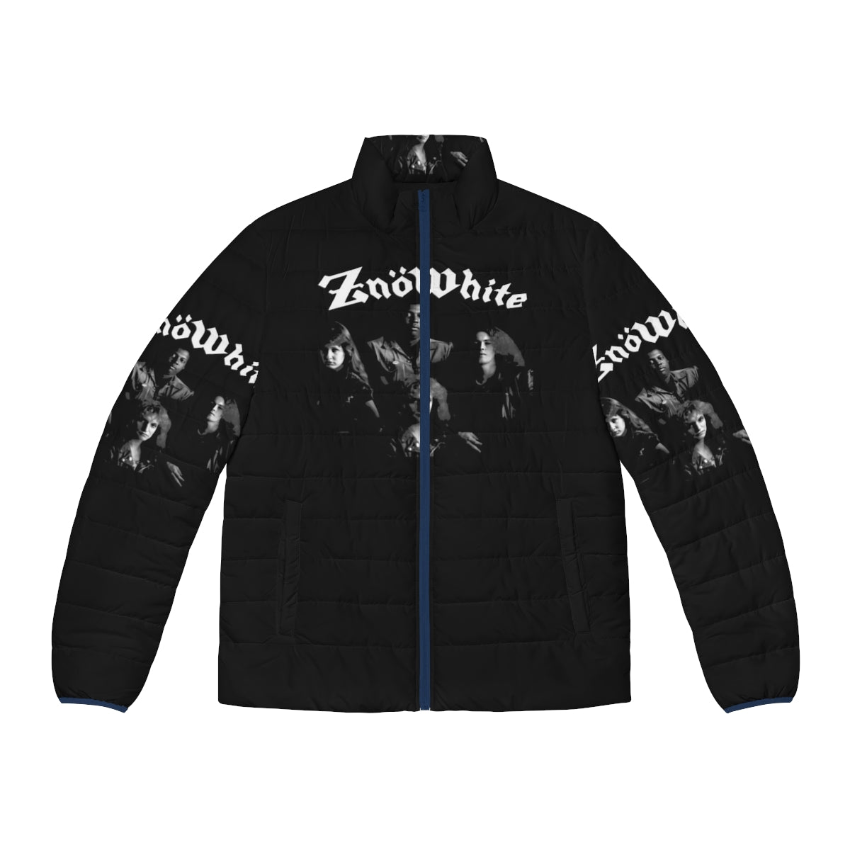 Znowhite Puffer Jacket for Metal Fans - Cozy Winter Wear with a Thrash Metal Twist