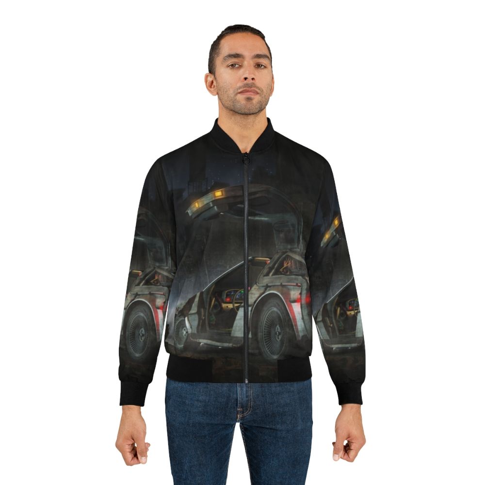 Retro Back to the Future Delorean Bomber Jacket - Lifestyle