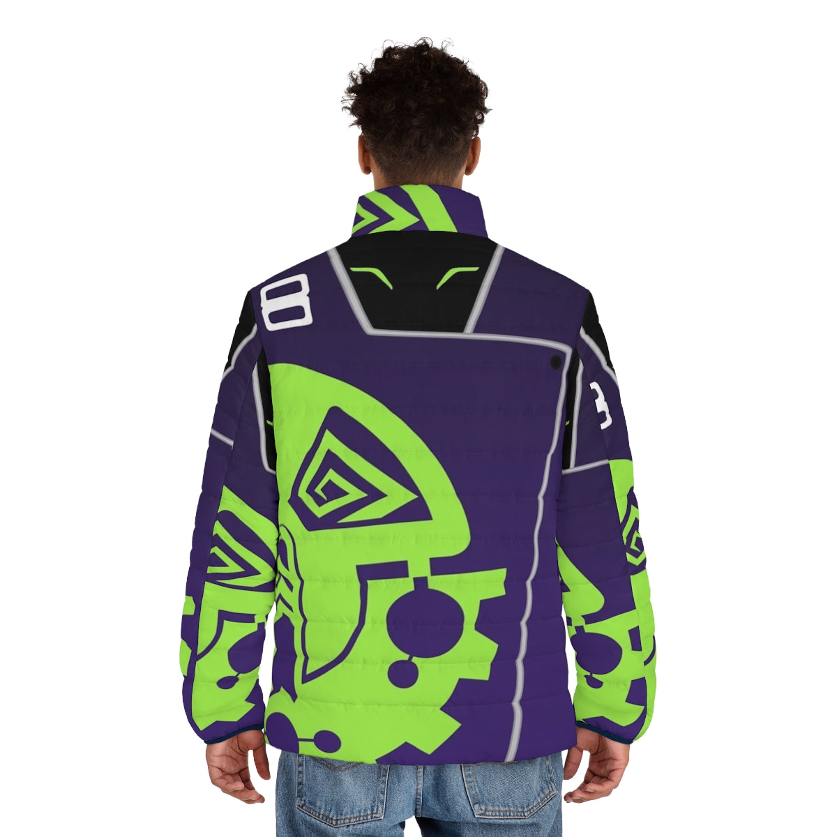 Hot Wheels Acceleracers Kurt Wylde Cosplay Puffer Jacket - men back