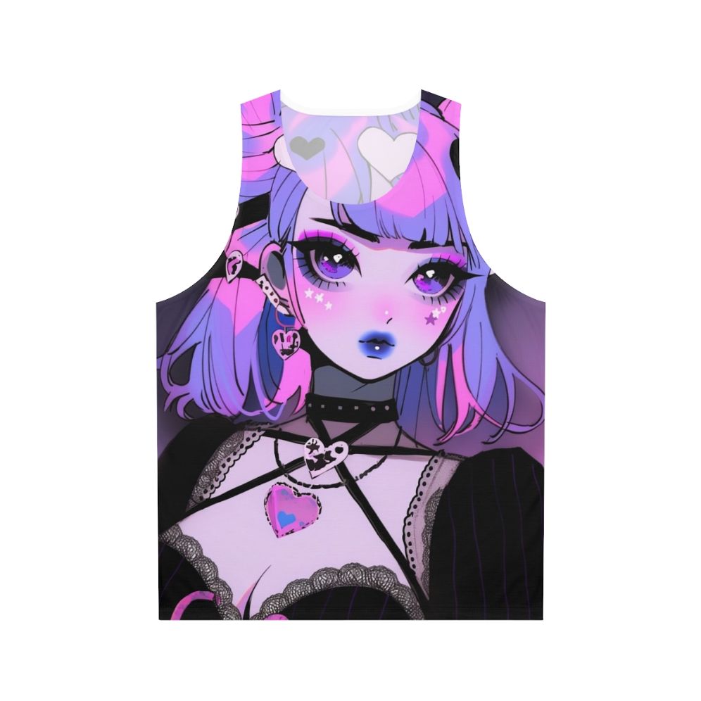 Kawaii anime inspired unisex goth tank top