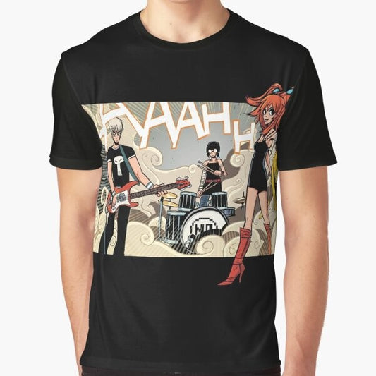 The Clash At Demonhead graphic t-shirt with band logo and Scott Pilgrim references
