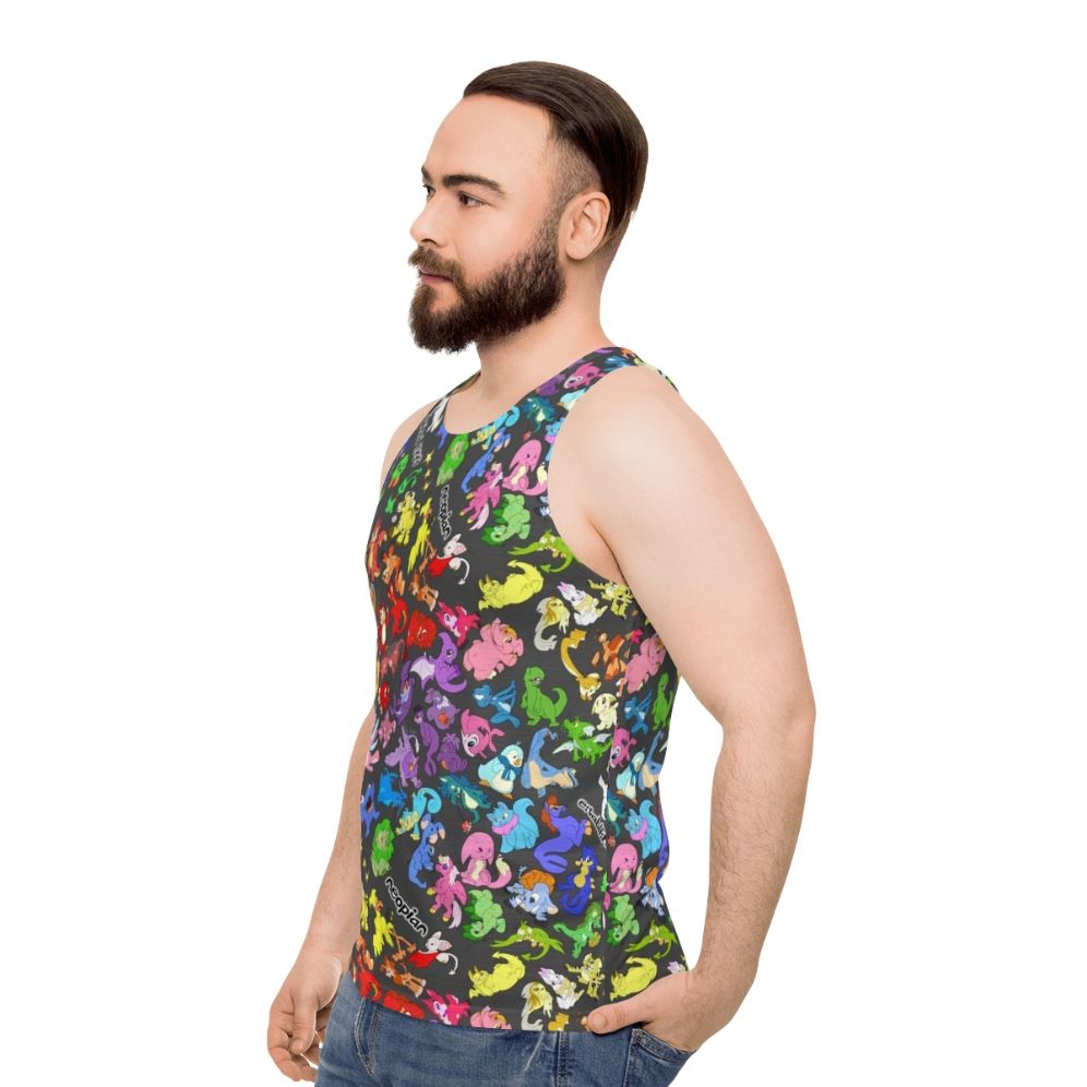 Neopets all over print unisex tank top - men side