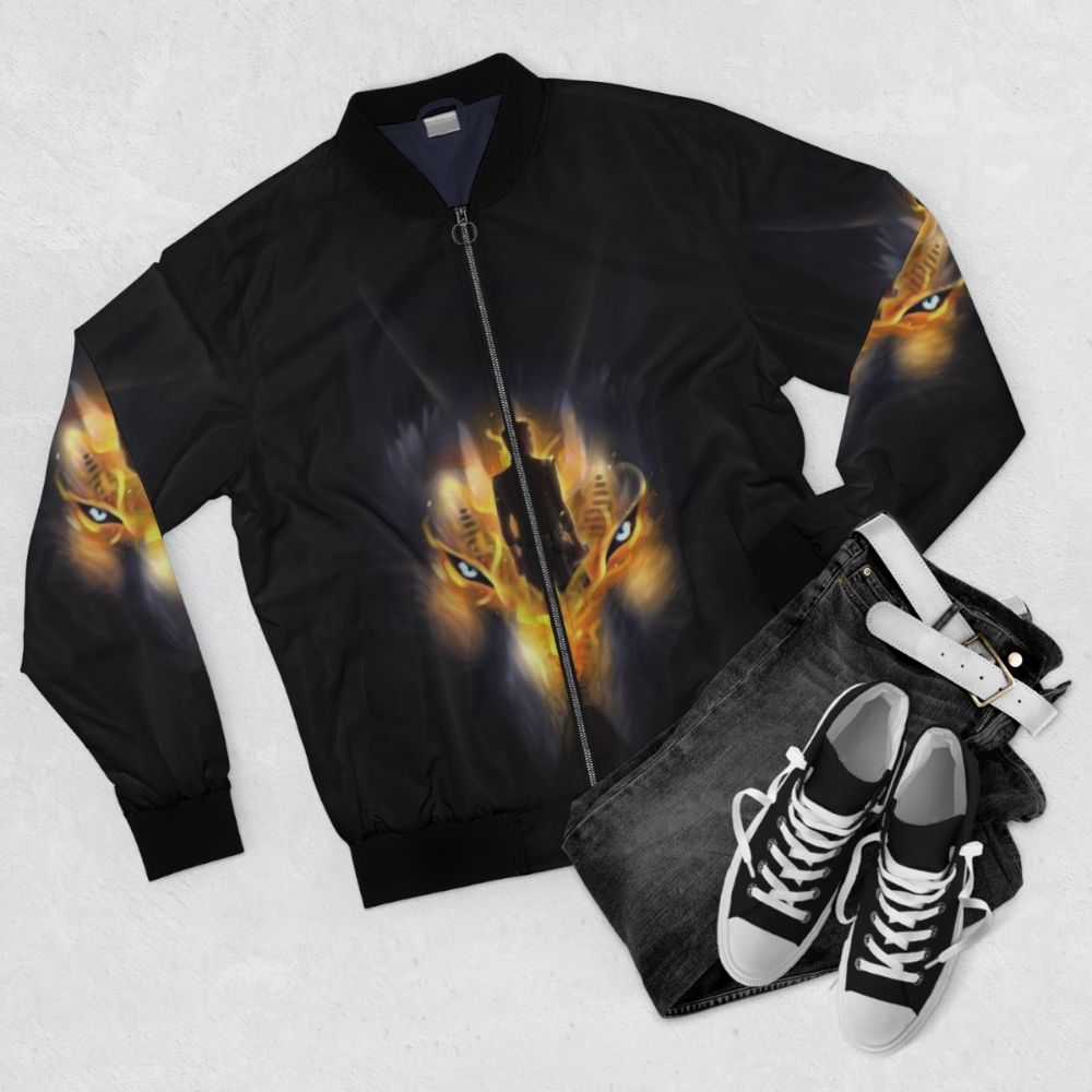 Dume Star Wars Rebels Kanan Jarrus Bomber Jacket - Flat lay