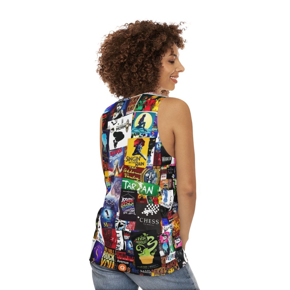 Musicals Collage Unisex Tank Top - women back