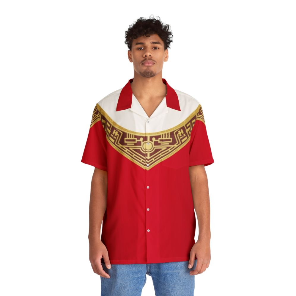 Power Rangers Zeo Red Hawaiian Shirt - People Front