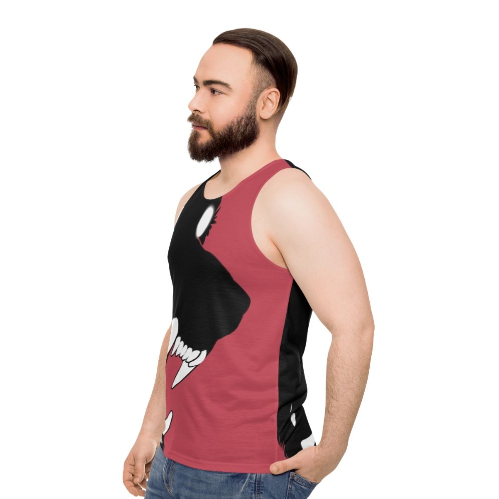 Black Shuck Unisex Tank Top - men side