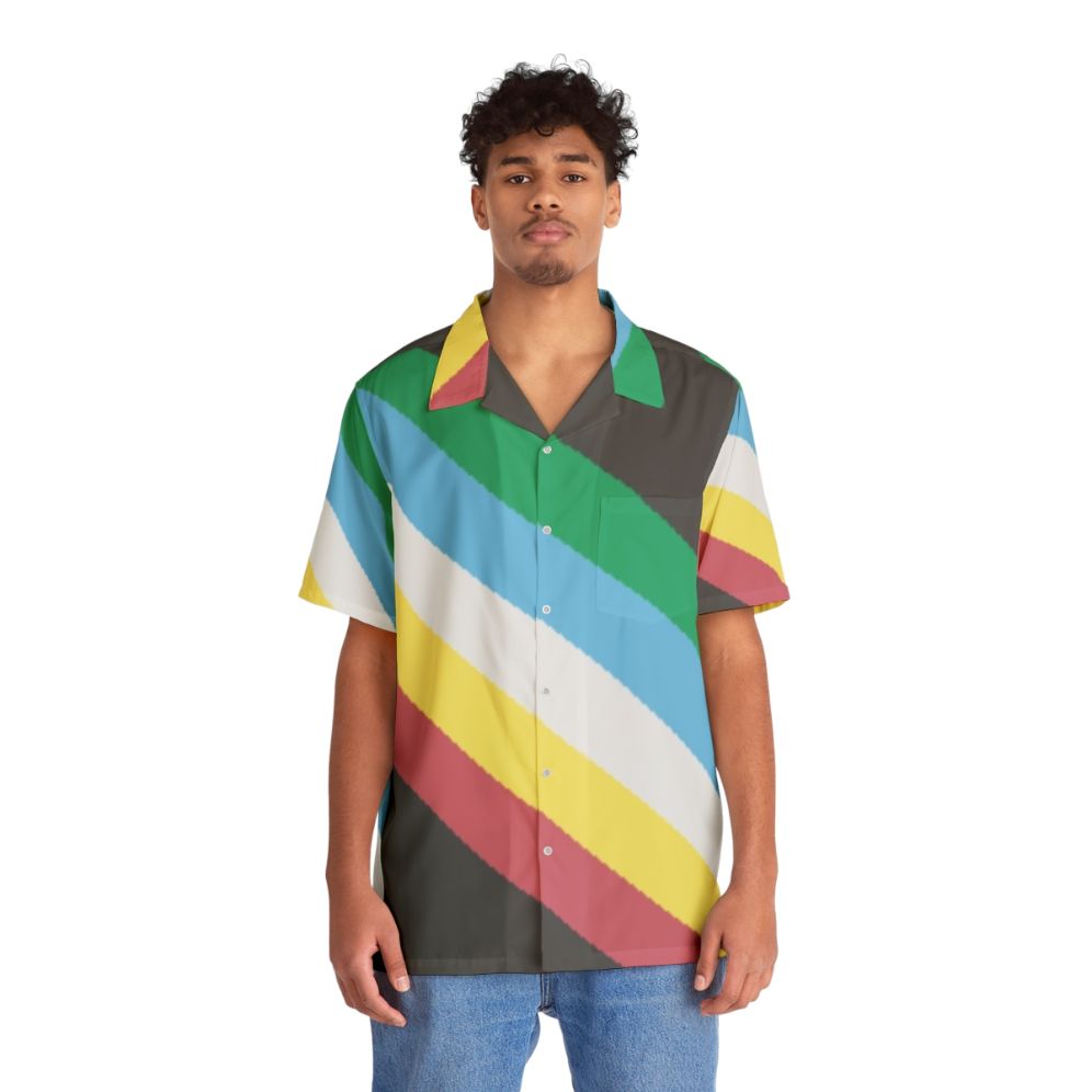 Disability Pride Flag Hawaiian Shirt - People Front