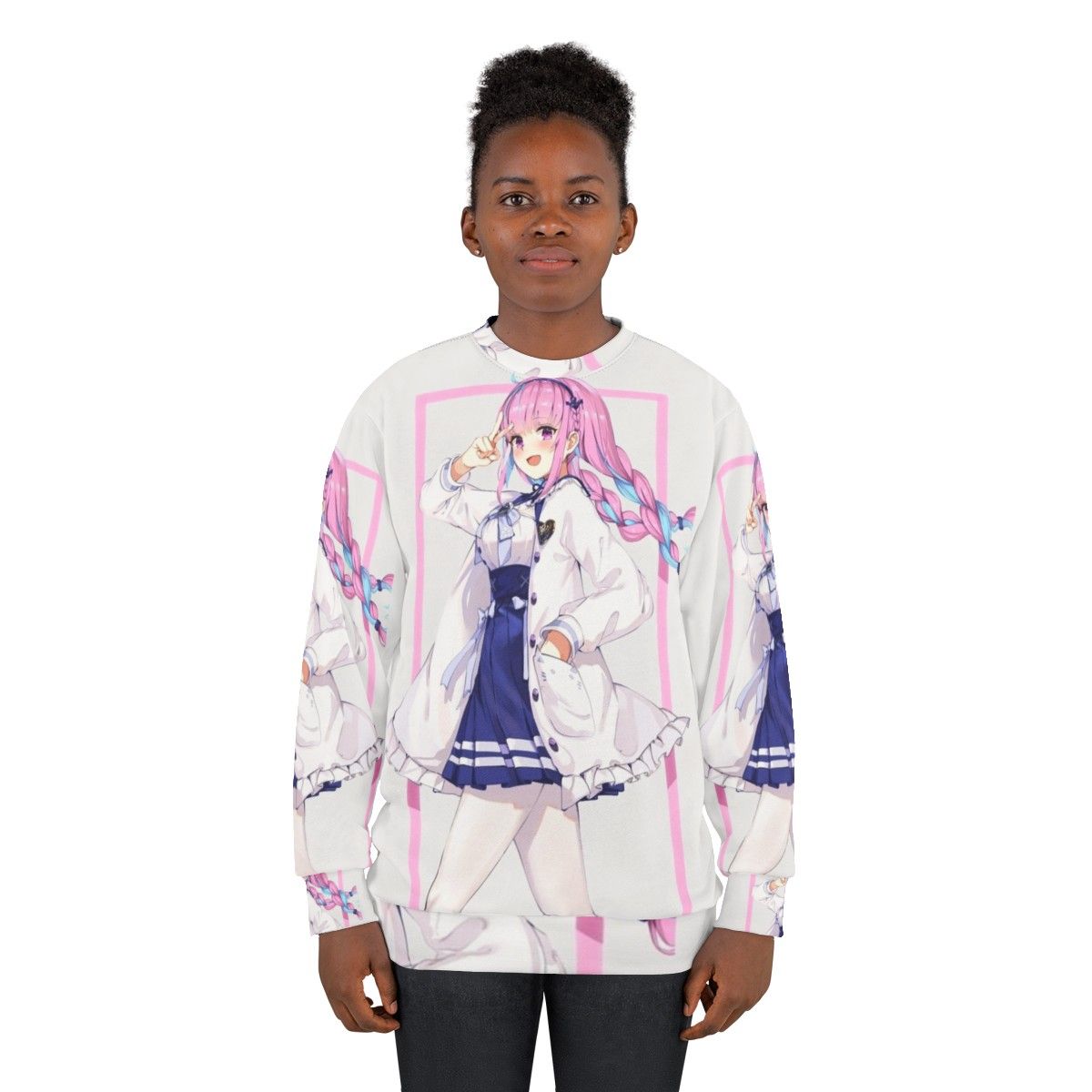 Minato Aqua Hololive VTuber Anime Sweatshirt - women