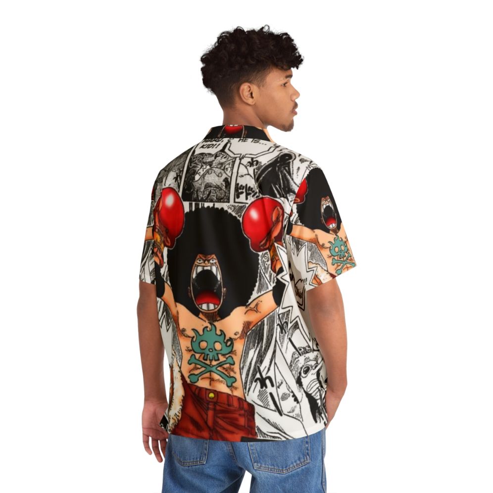 Afro Luffy Hawaiian Shirt - Flat lay