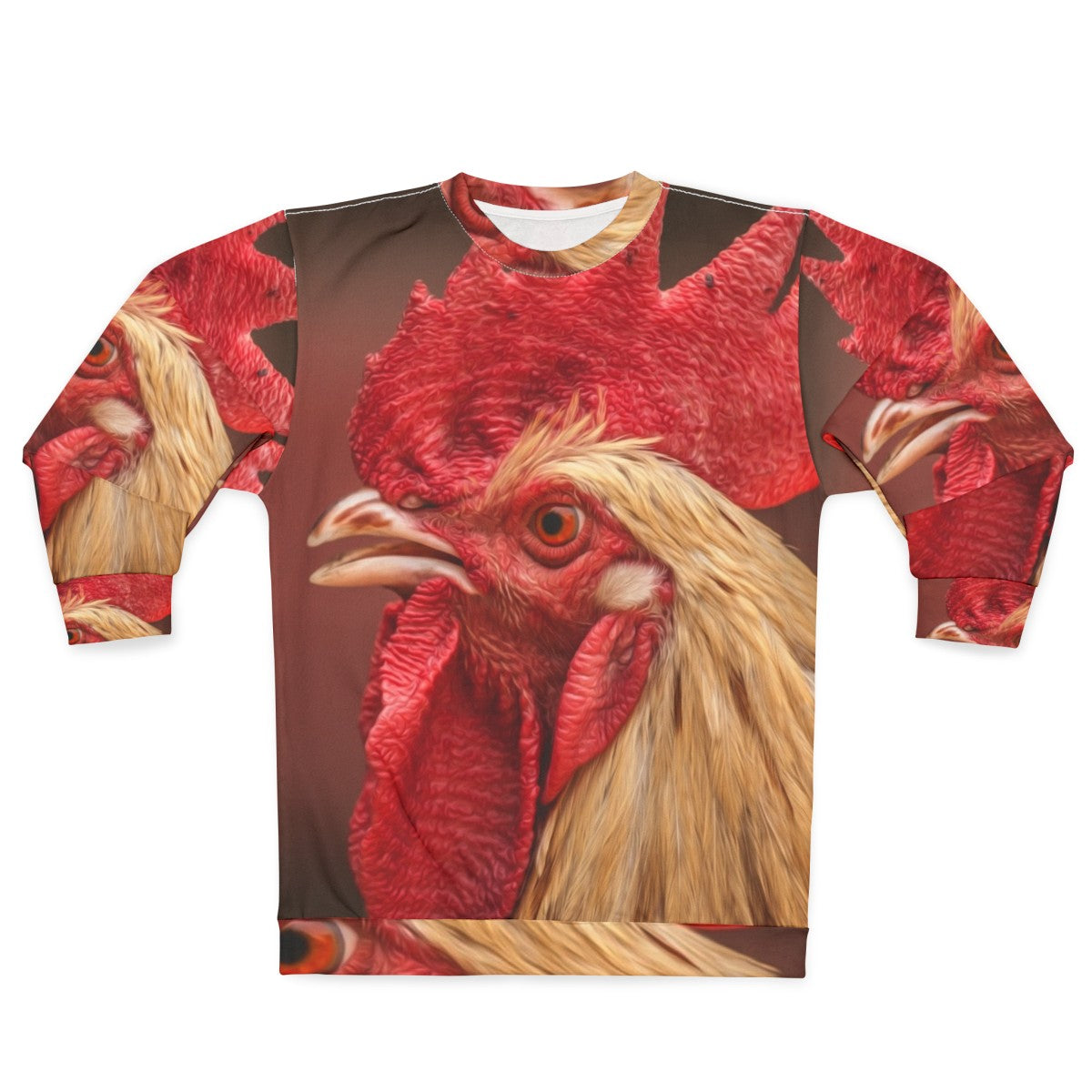 Rooster Chicken Graphic Sweatshirt