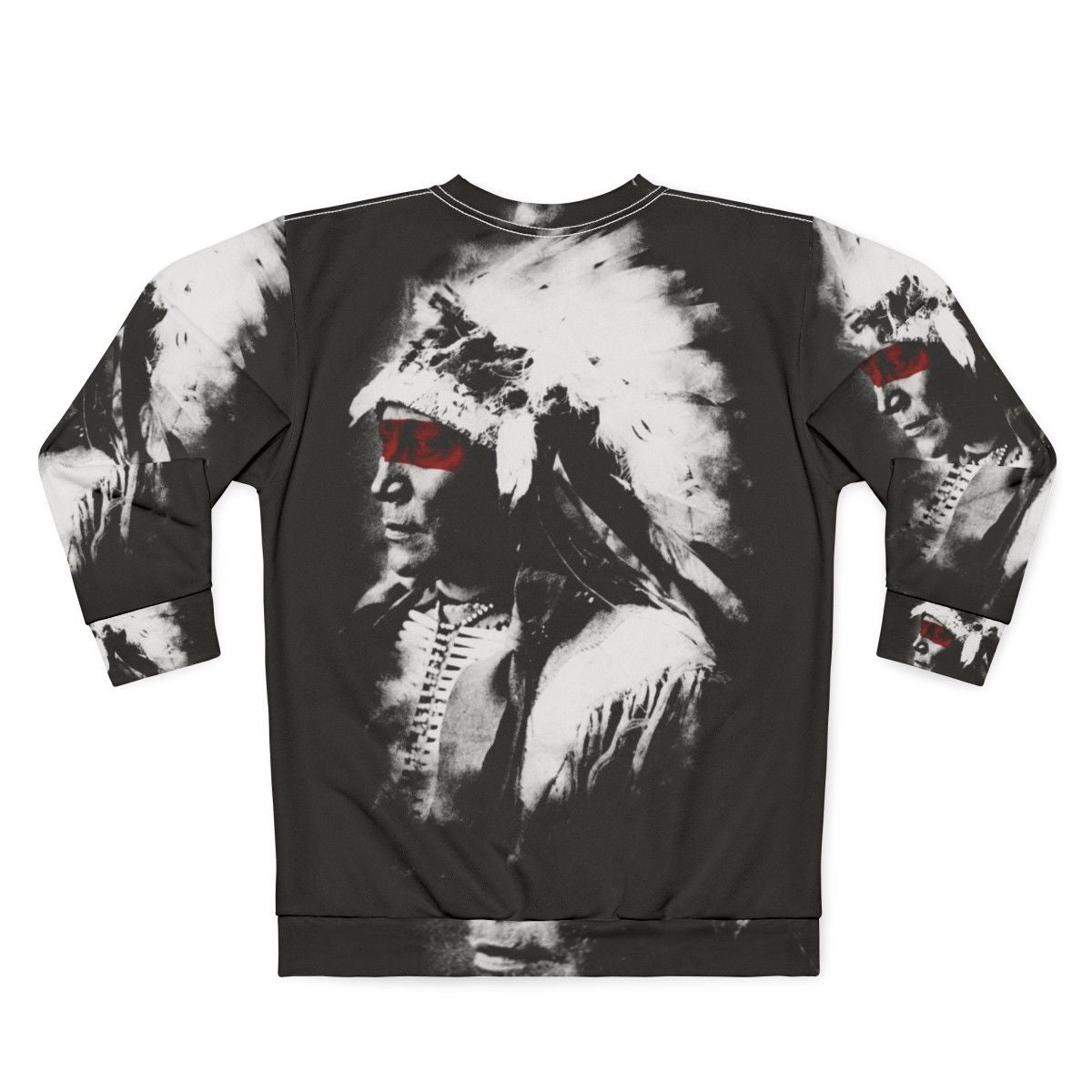 Native American sweatshirt with tribal design - Back