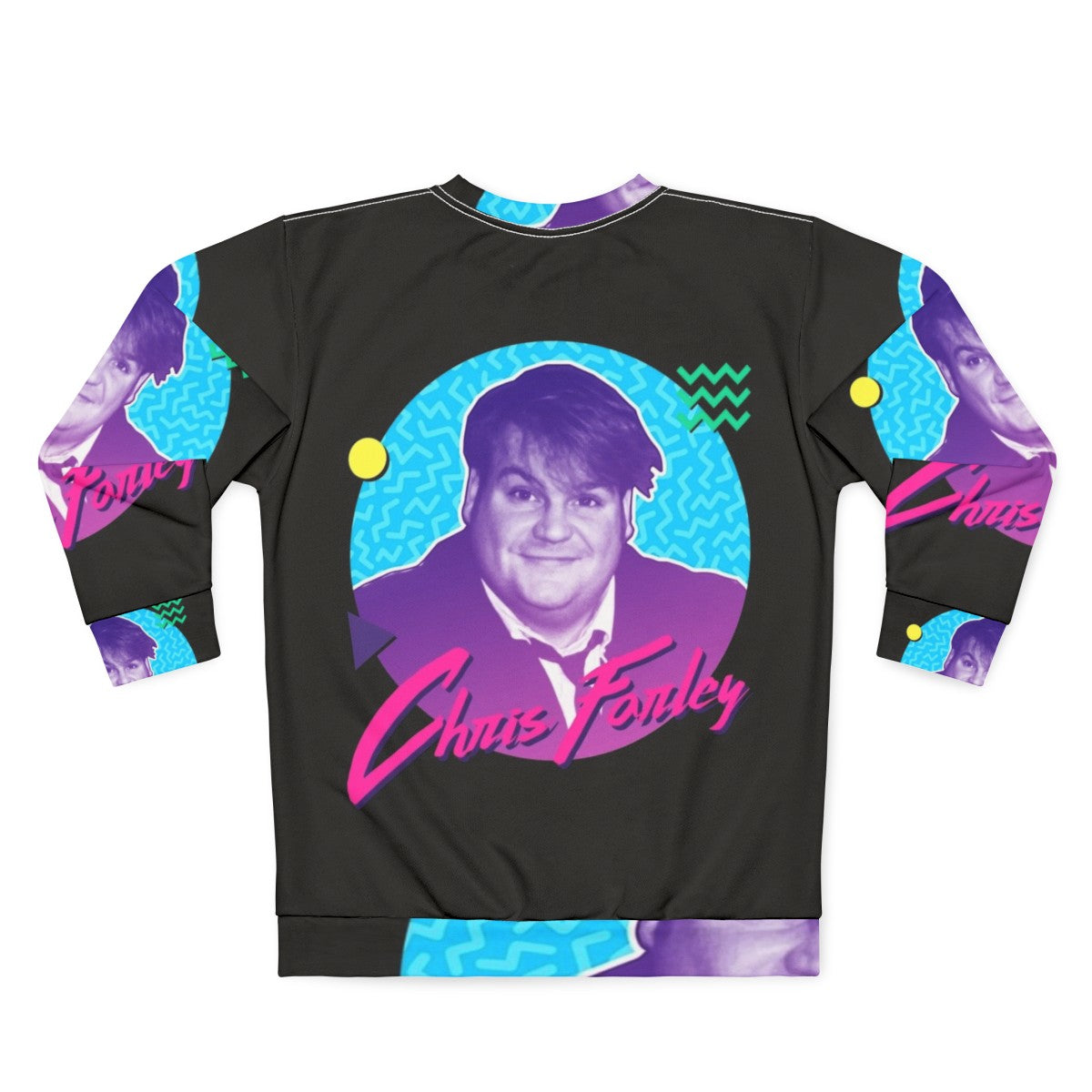 Chris Farley 90s Nostalgia Graphic Sweatshirt - Back