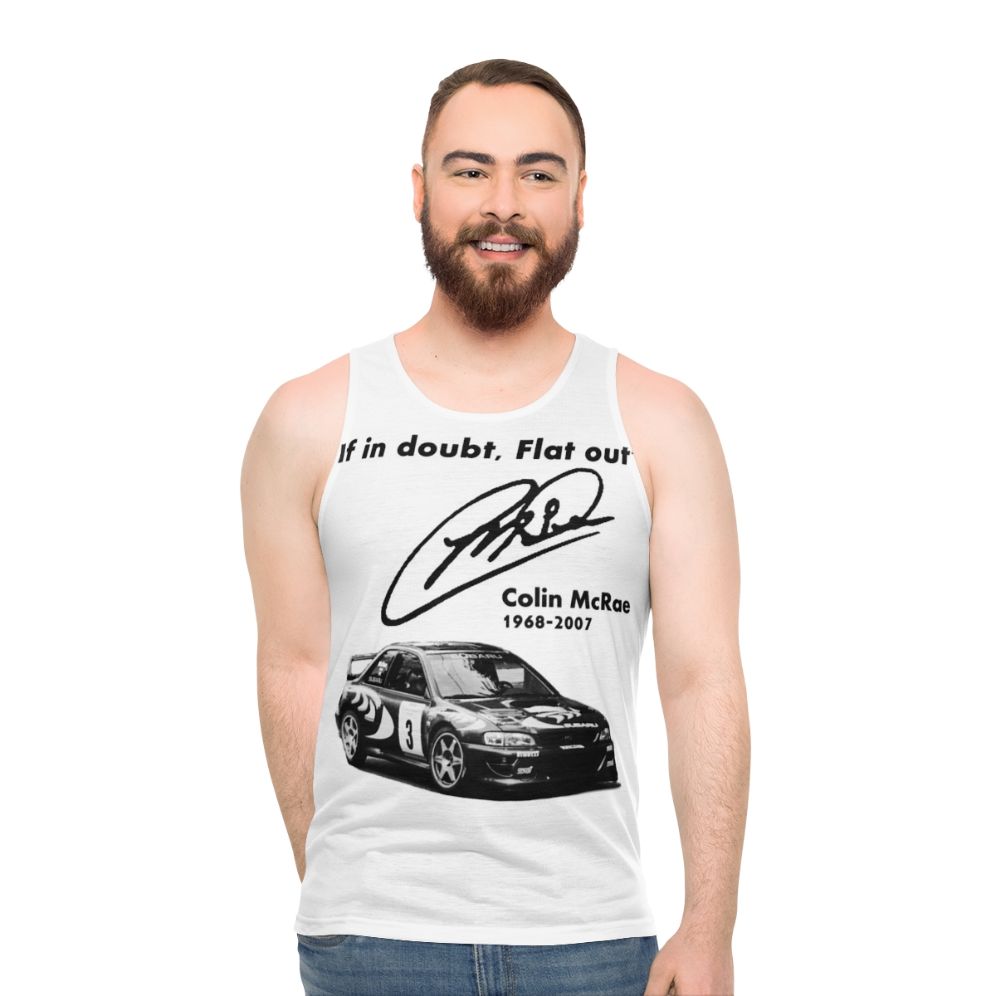 Unisex Subaru Impreza Rally-Inspired Tank Top - men