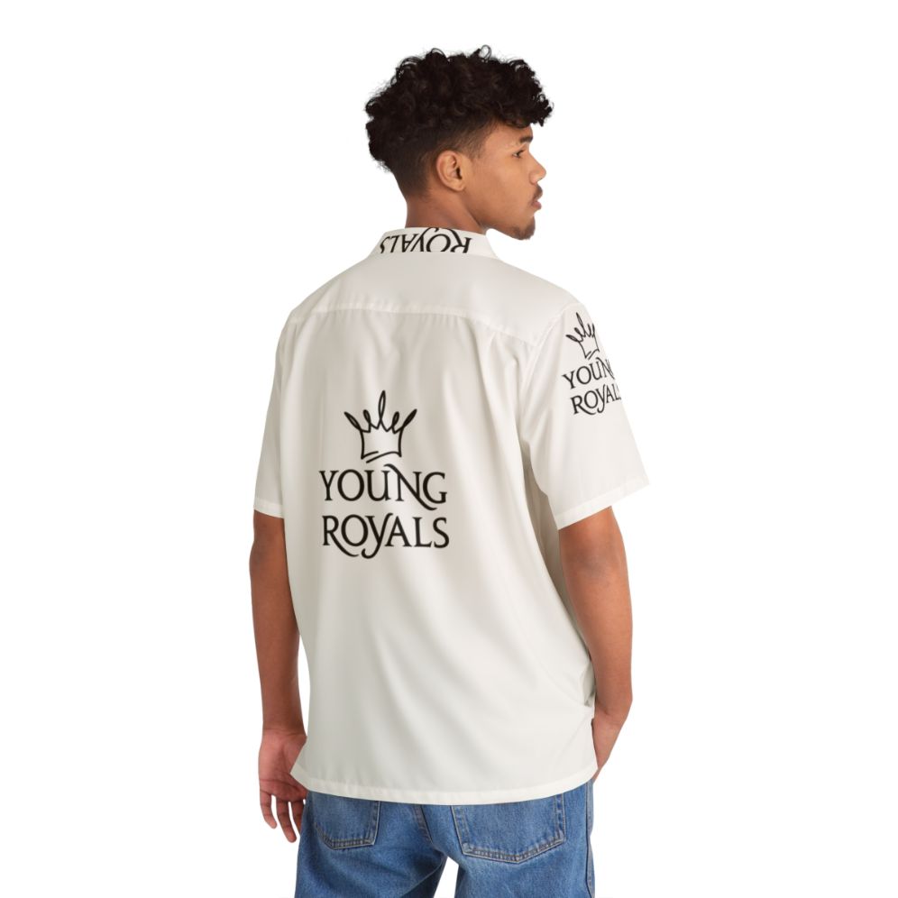 Young Royals Crown Hawaiian Shirt - People Back