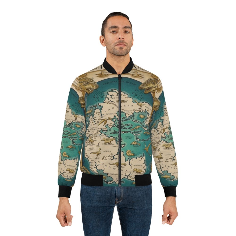 Pangaea supercontinent map bomber jacket - Lifestyle