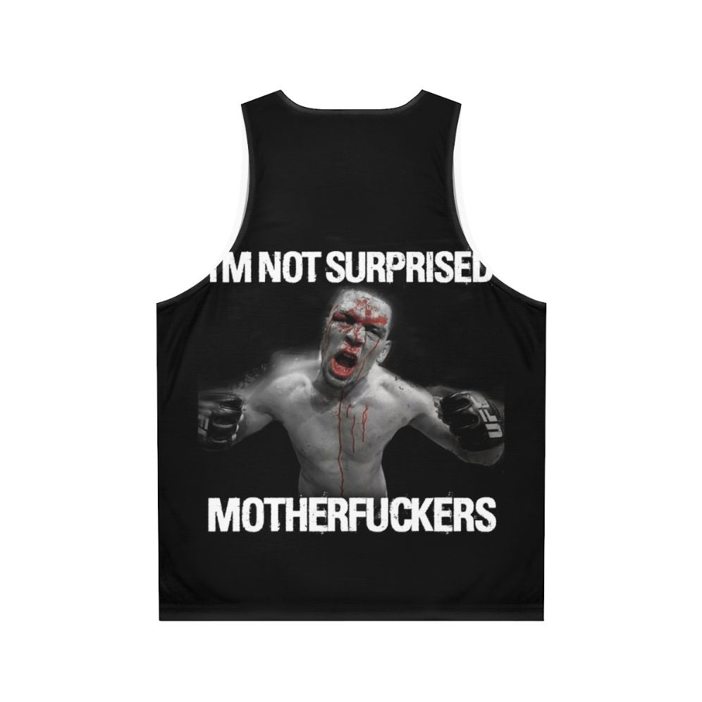 Nate Diaz Surprise Surprise Unisex Tank Top - Back