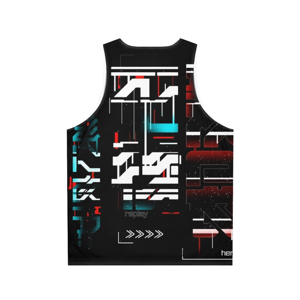 Cyberpunk tech wear unisex tank top - Back