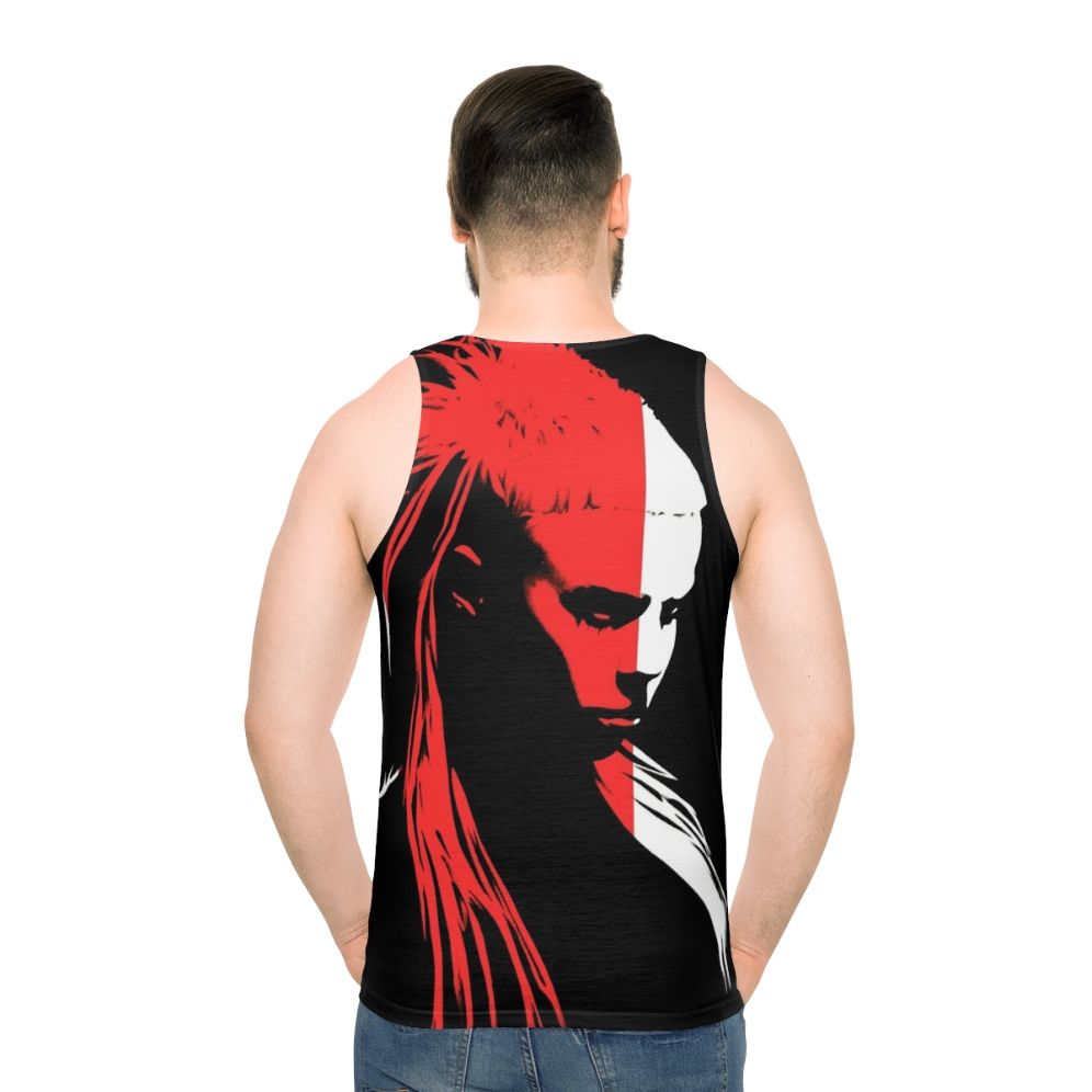 Die Antwoord 5 Unisex Tank Top with Yolandi Visser Portrait - men back