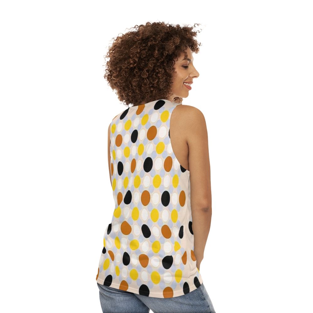 Rivet Lilt Abstract Art Geometric Tank Top - women back