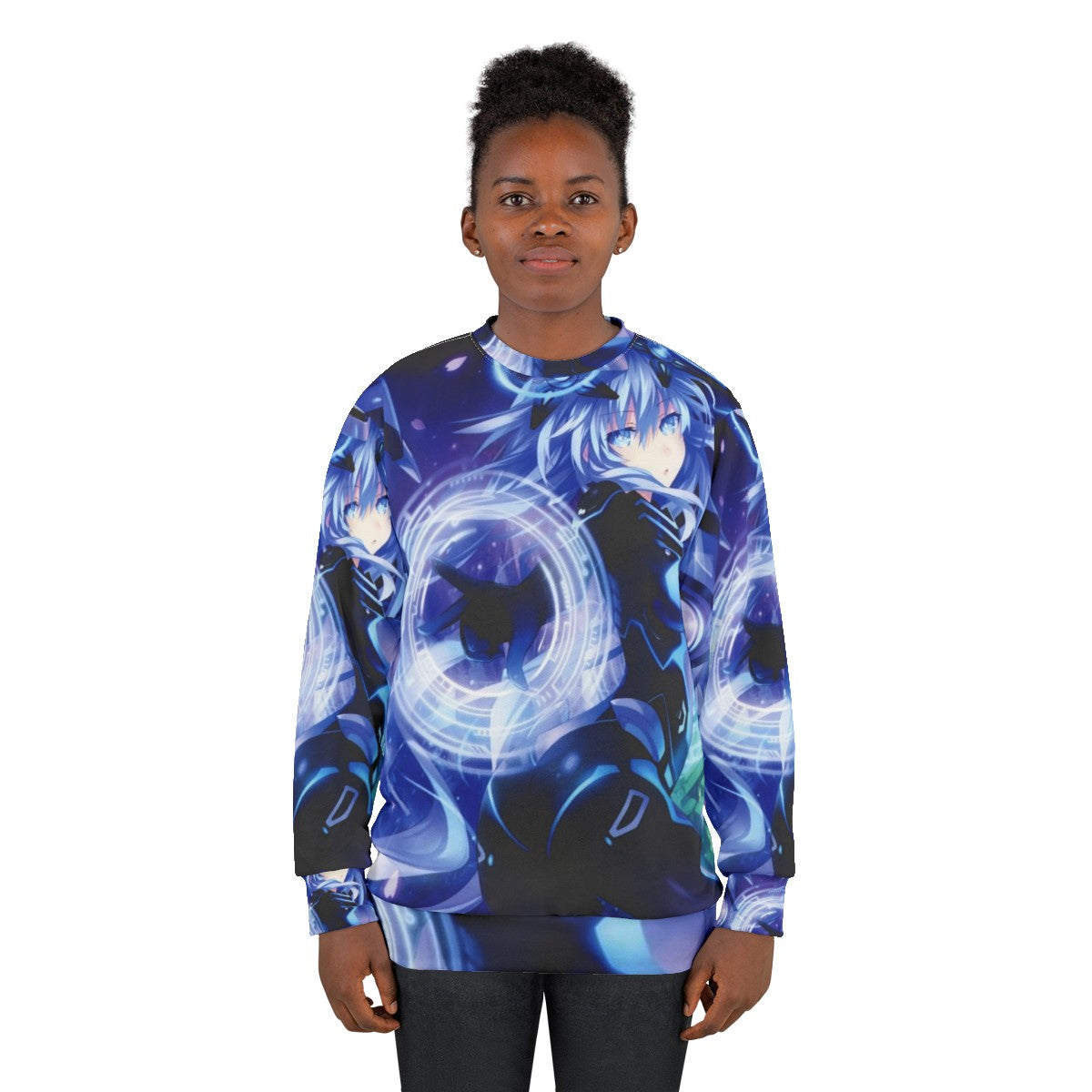 Purple Neptunia Themed Sweatshirt - women