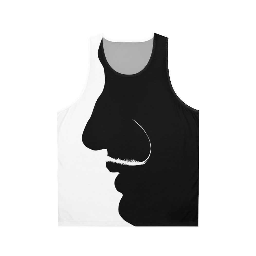 Minimalist Salvador Dali portrait unisex tank top