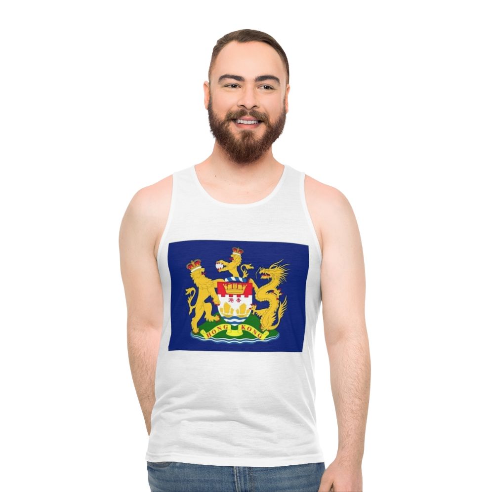 Hong Kong Autonomy Movement Flag on Unisex Tank Top - men