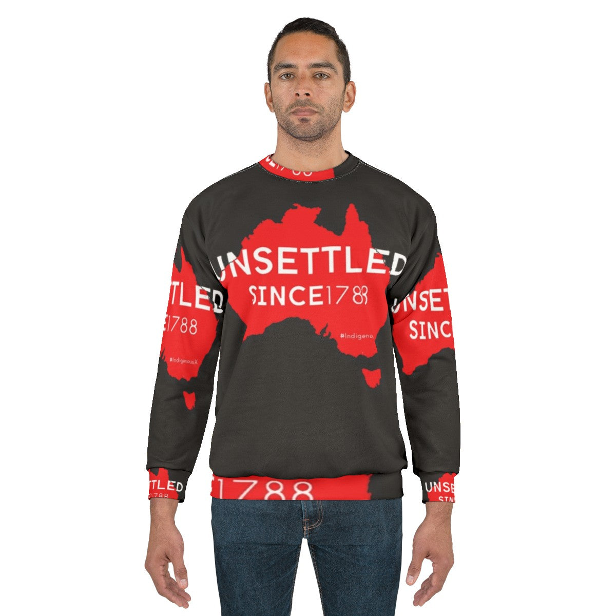 Red Australian Unsettled Since 1788 Sweatshirt - men