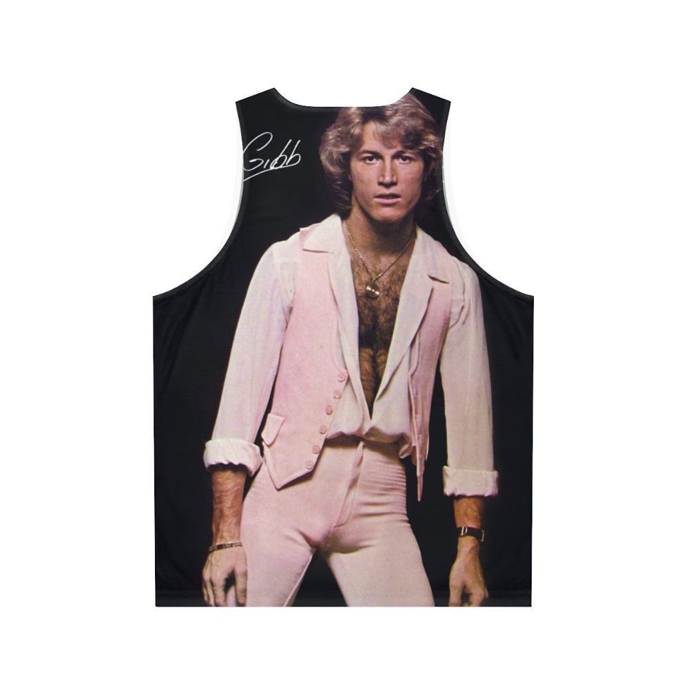 Andy Gibb Bee Gees Unisex Retro Pop Music Tank Top - Back