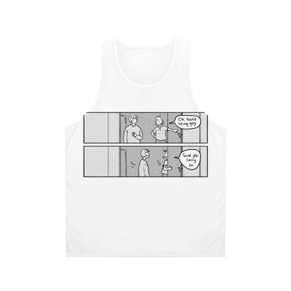 Heartstopper inspired LGBTQ pride unisex tank top