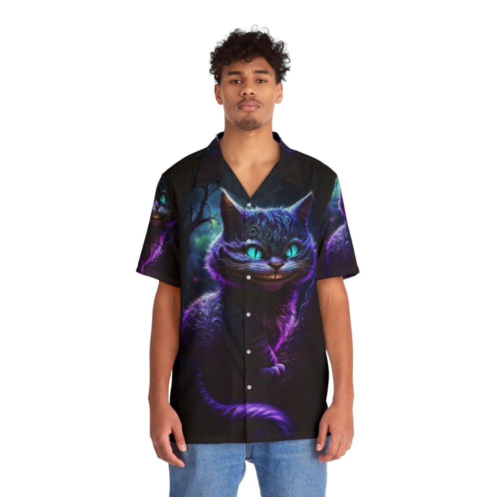 Cheshire Cat Abstract Hawaiian Shirt - People Front