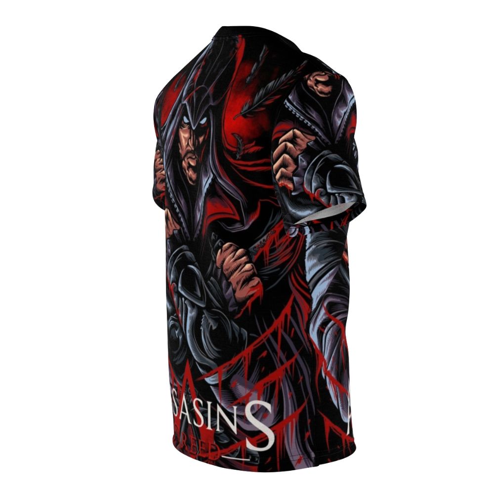 Ezio Auditore inspired all-over-print T-shirt for Assassin's Creed fans - men right