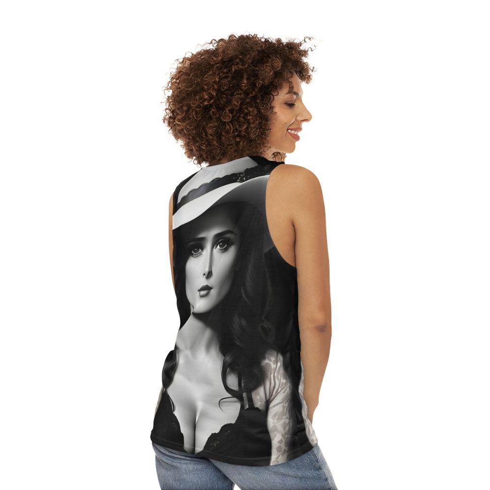 Vintage Vixen Gangster Mistress Art Print Tank Top - women back