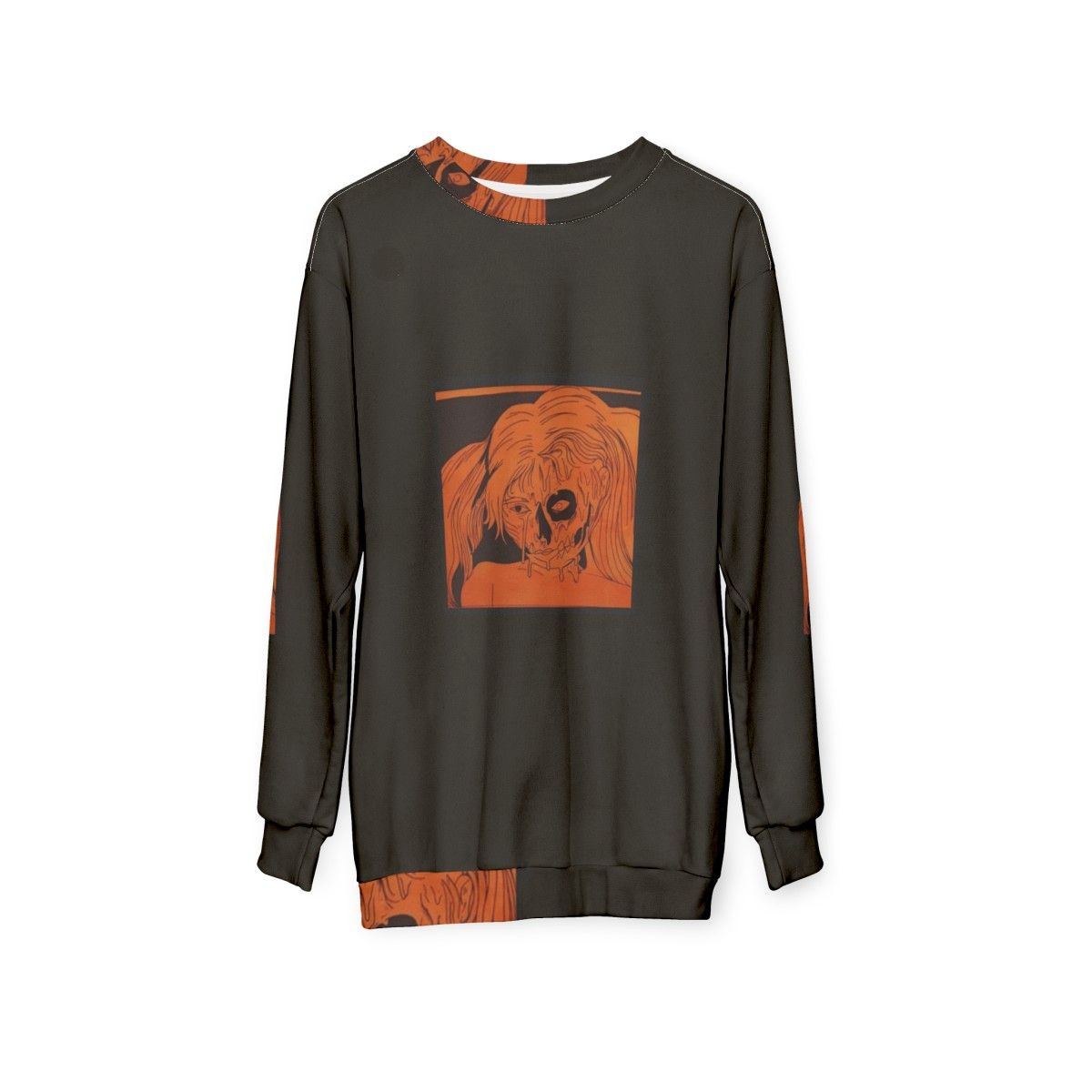 Ashnikko pumpkin spice artwork sweatshirt - hanging