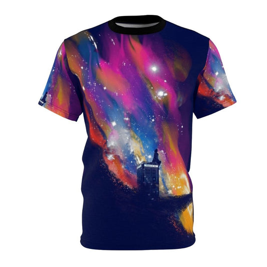 Vibrant and artistic 13th Doctor inspired design on a high-quality t-shirt