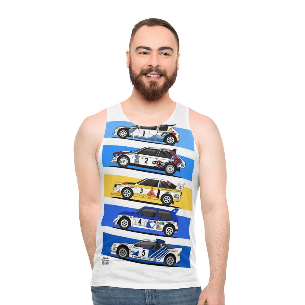 Group B rally car unisex tank top - men