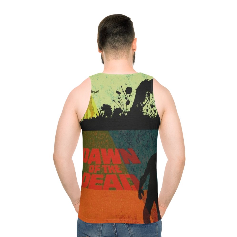 Vintage Modern Dawn of the Dead Unisex Tank Top - men back