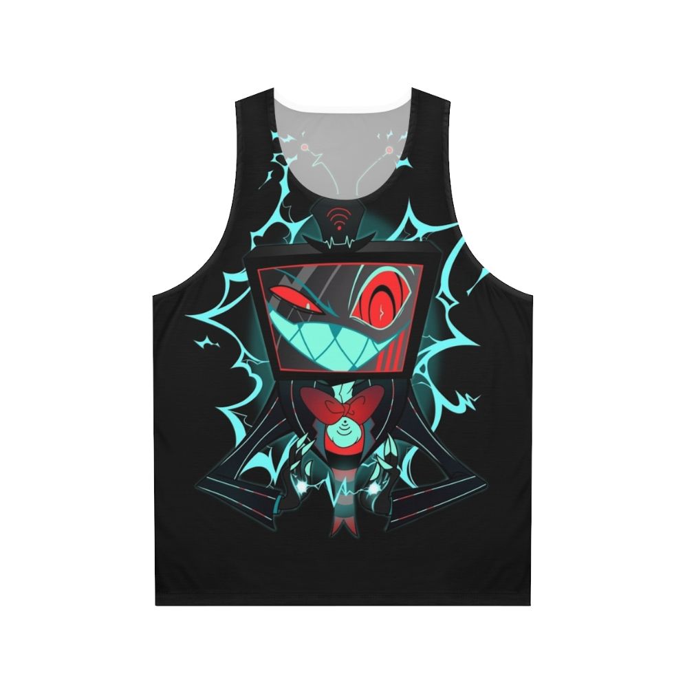 Unisex Vox tank top with demonic design