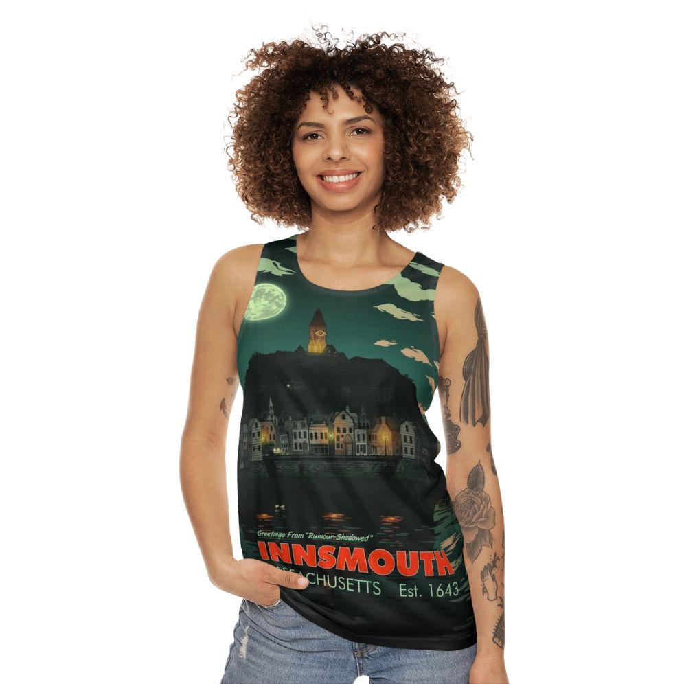 Innsmouth Unisex Tank Top with Lovecraft Cthulhu Mythos Horror Literature Design - women