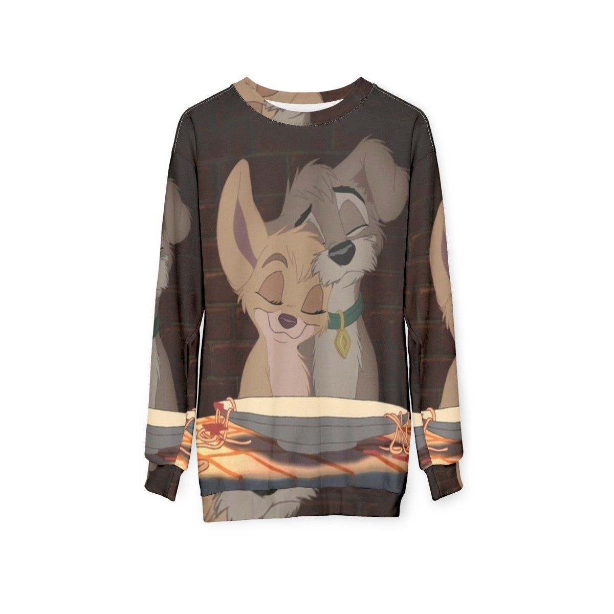 Angel and Scamp Lady and the Tramp 2 Dog Sweatshirt - hanging