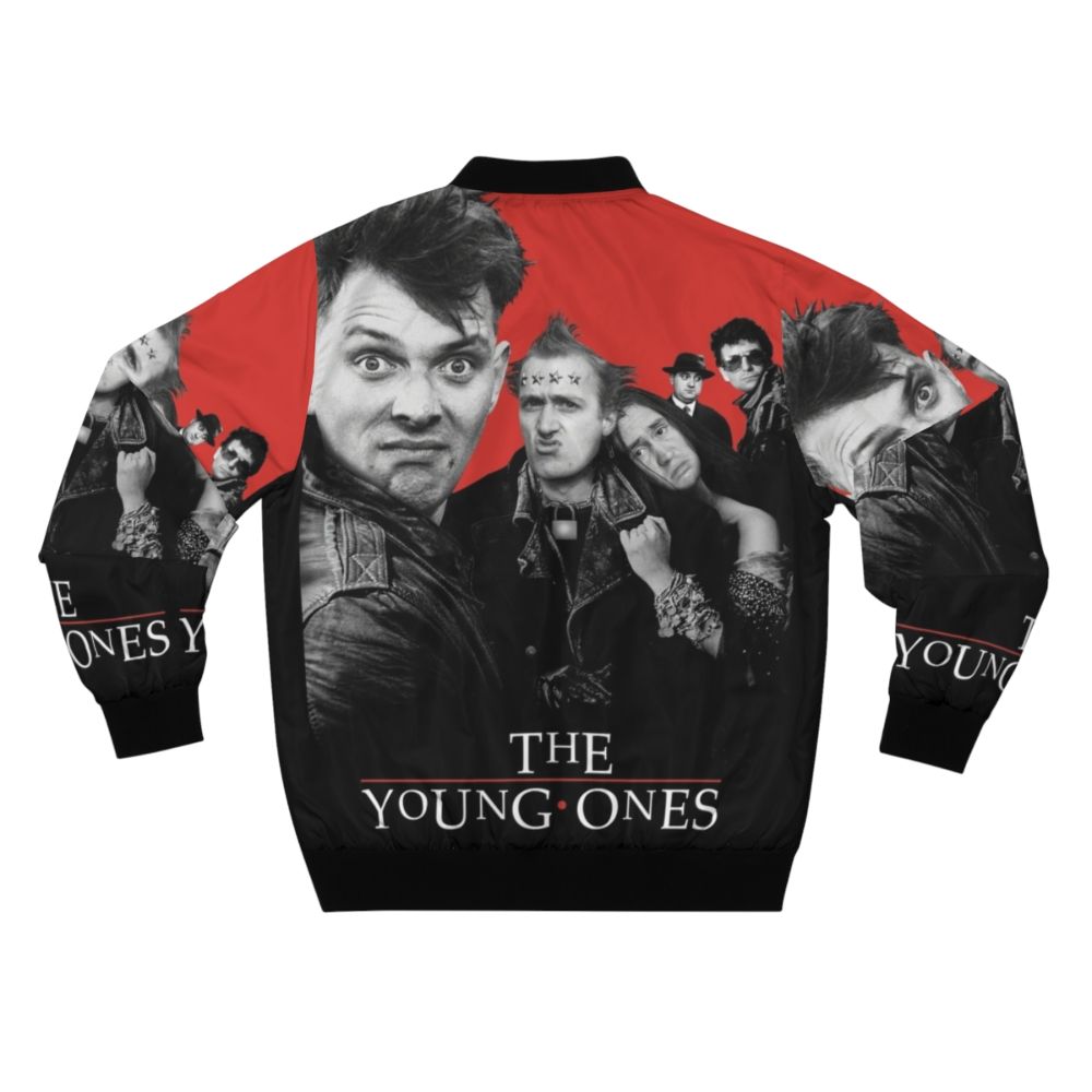 80s Retro Bomber Jacket Inspired by the Cult Classic Comedy Series "The Young Ones" - Back